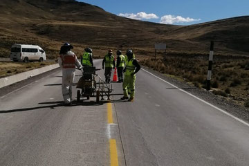 Pintado de Señalización en Corredor minero vial sur